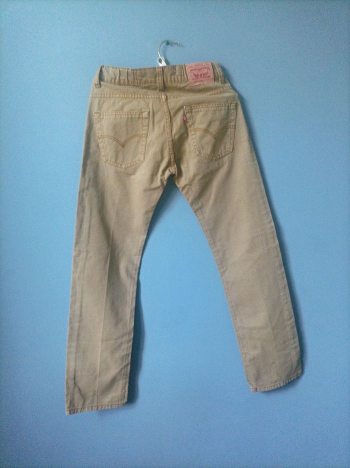 Jean garçon Levi's modèle 511 garçon 12 ans slim beige neuf - photo numéro 2