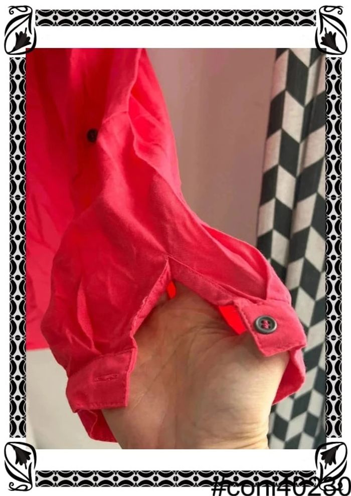 Blouse Manches Longues Rose - Taille 46 - photo numéro 2