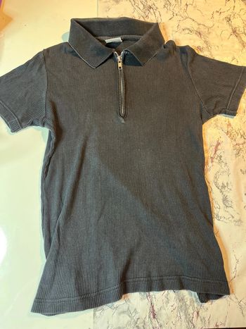 T shirt noir à fermeture Neuf