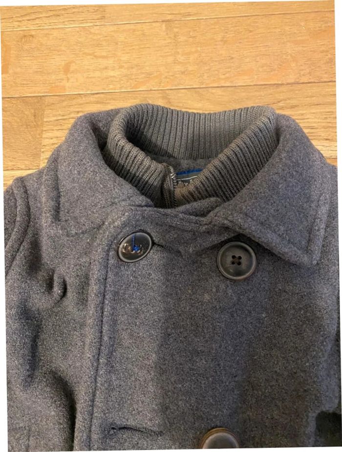 Manteau caban en laine Zara gris 24 mois - photo numéro 3