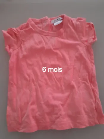 T-shirt fille mc 6mois