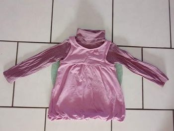 Robe avec sous pull intégré fille 4 ans