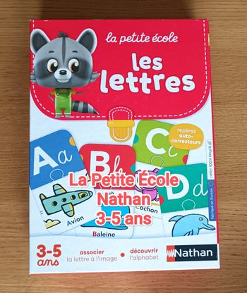 Jeu La Petite École Les Lettres Nathan 3 ans +
