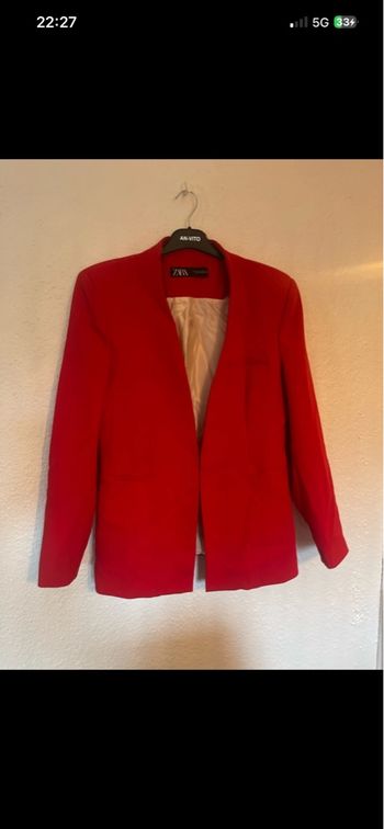 Blazer rouge femme 