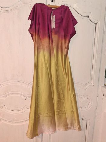 Magnifique robe longue femme taille m Multicolore neuf QJWM