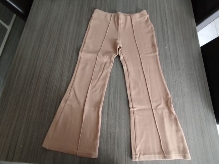 Pantalon beige patte d'éléphant 10 ans - photo numéro 3