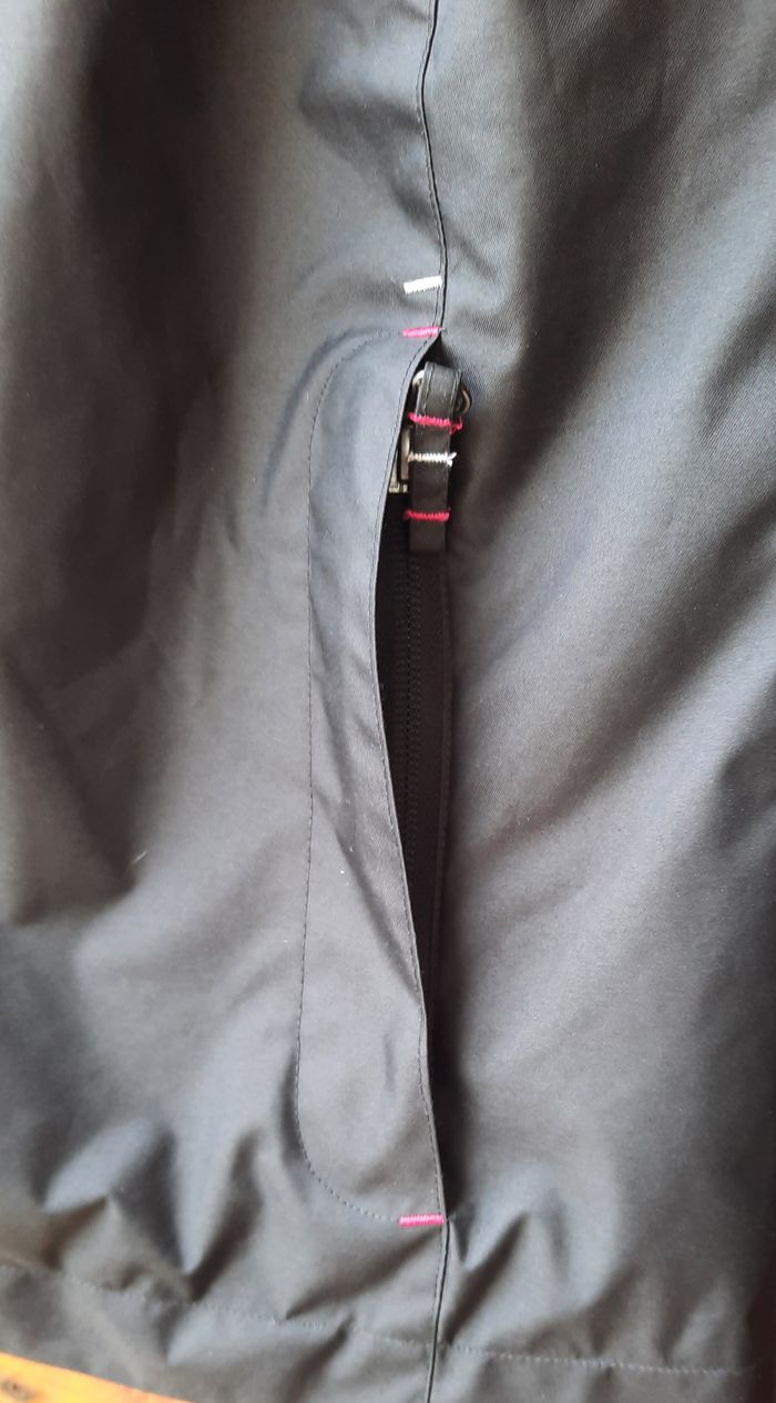 Veste coupe vent, noir et rose, Oxylane, femme, taille M/38 - photo numéro 5