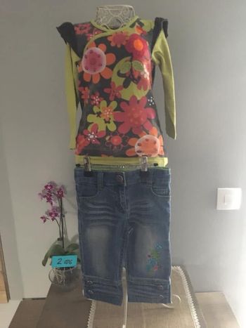 Ensemble fille 24 mois jeans et t-shirt