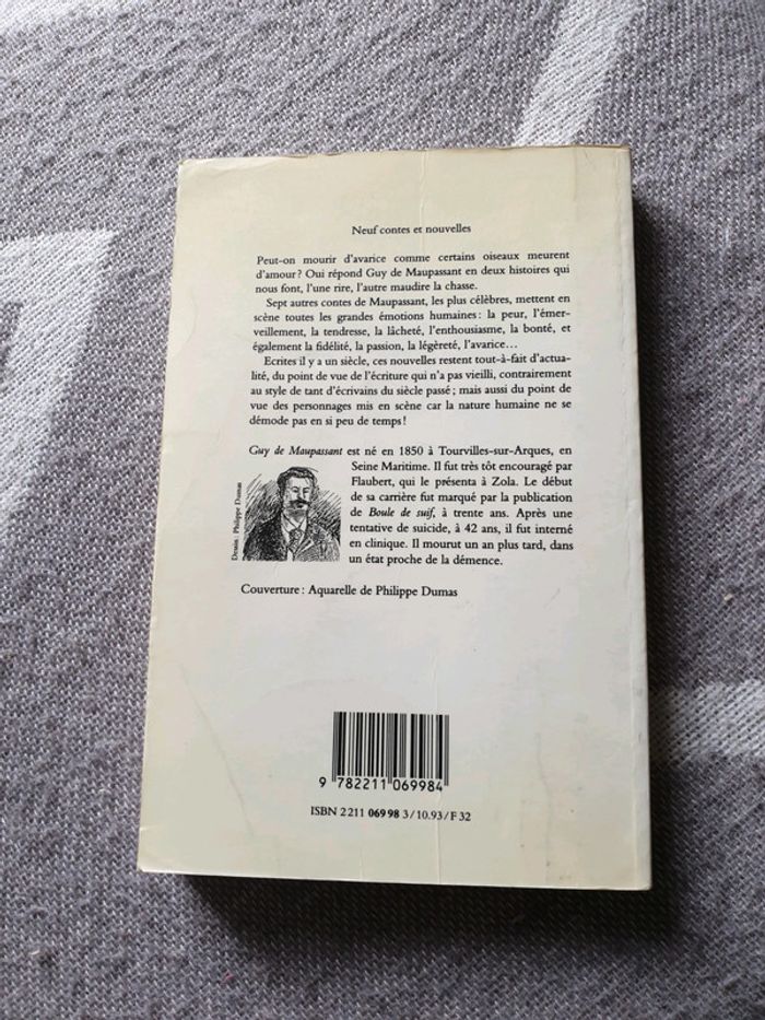 Livre neuf contes et nouvelles de Guy de Maupassant - photo numéro 2