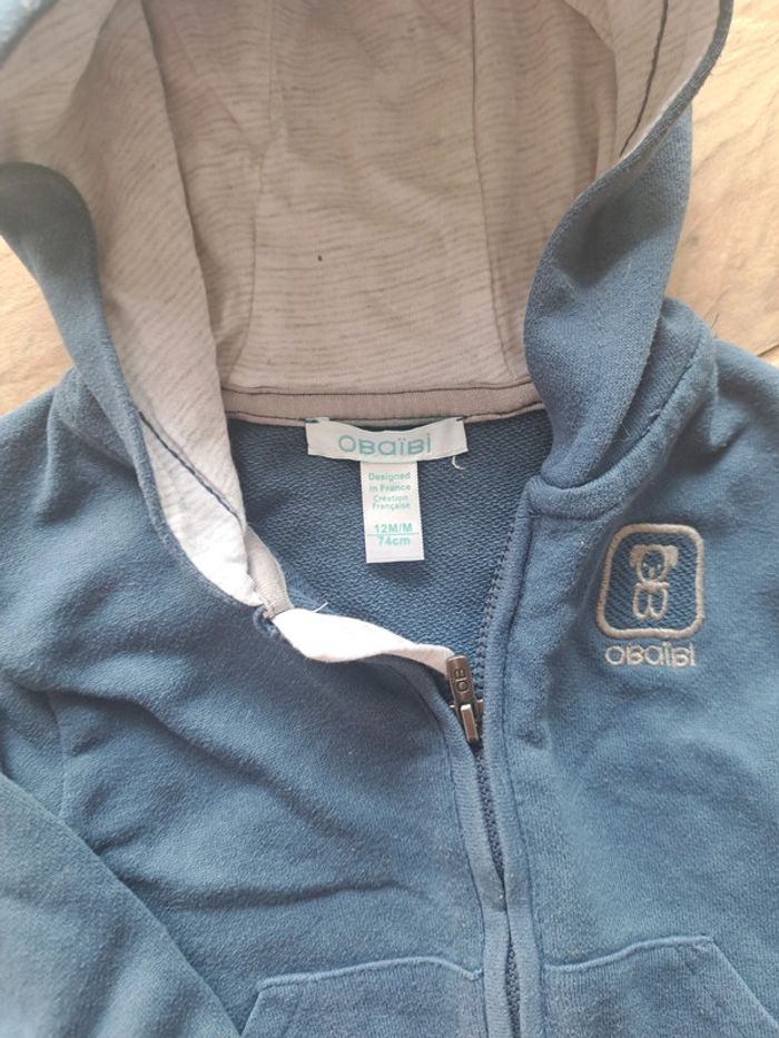 Lot 2 gilet 12 mois Obaïbi - photo numéro 4