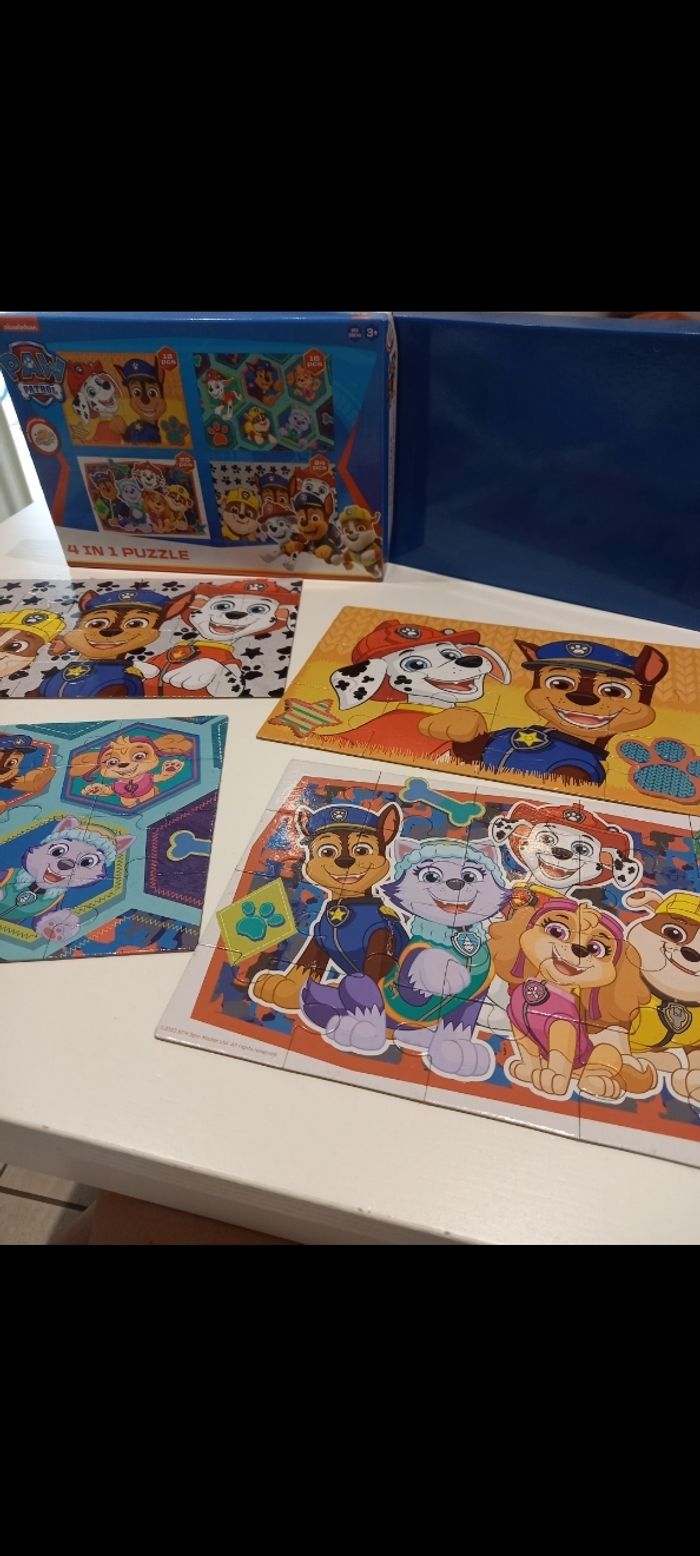 4 puzzles pat patrouille