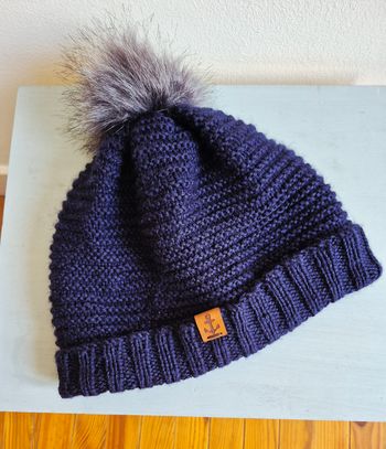 Bonnet homme pompom marin