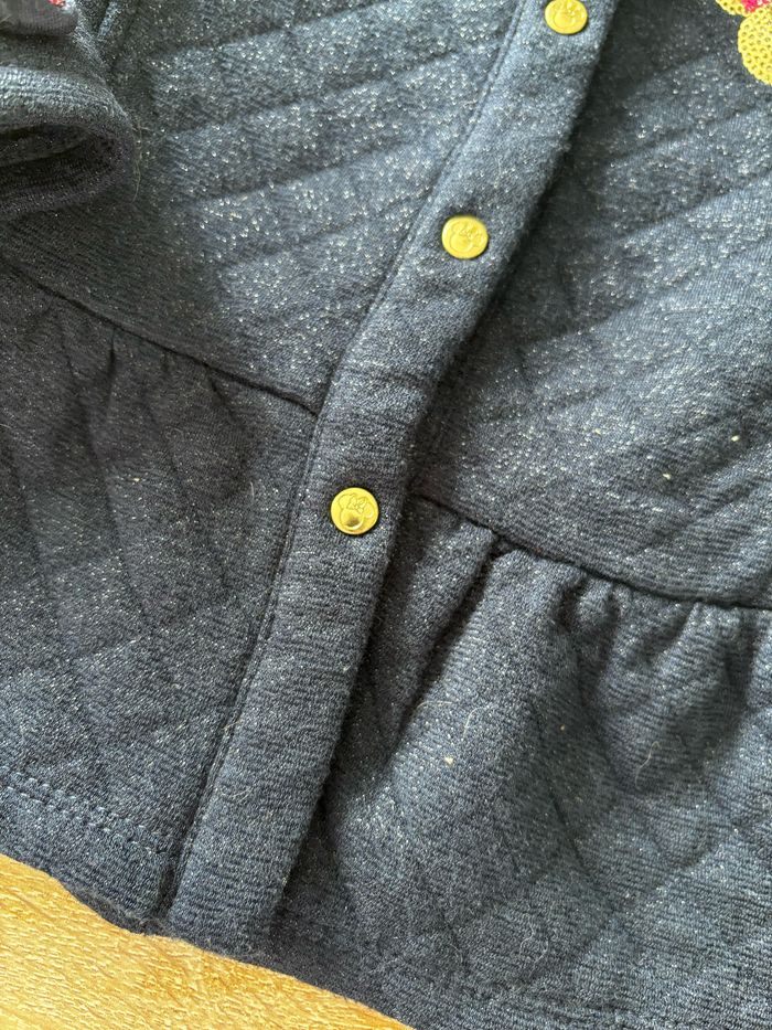 Veste bleu paillettes Minnie DISNEY t.23m - photo numéro 4