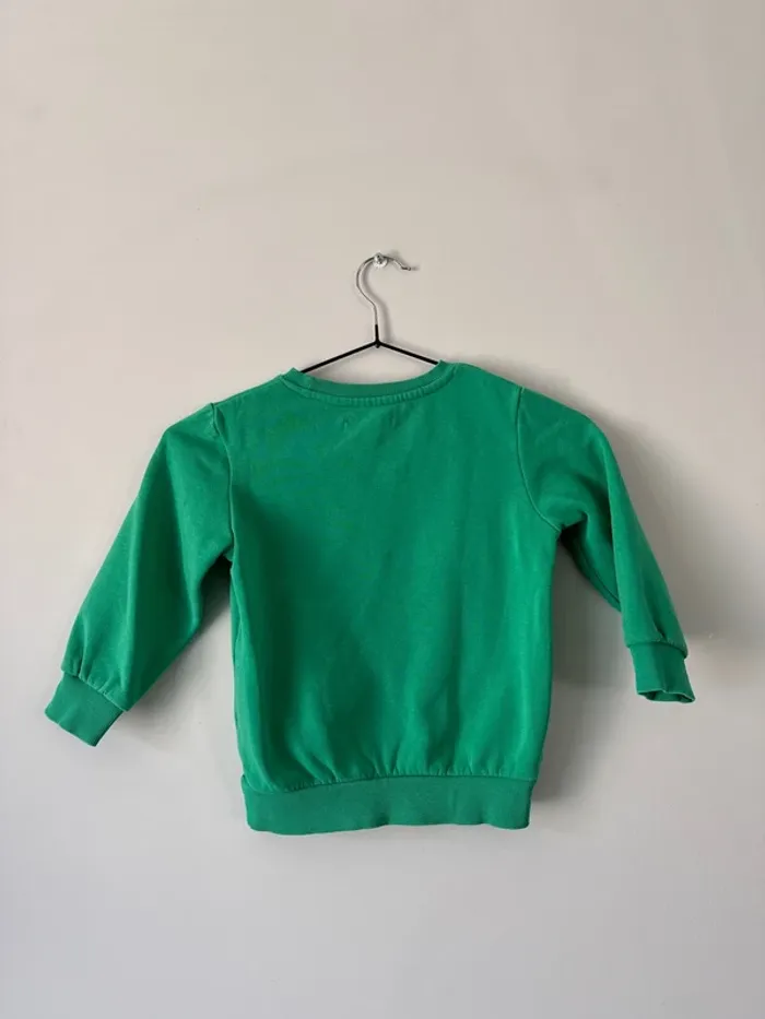 👕 Pull- sweat vert dinosaure - la halle - taille 4 ans - très bon état - photo numéro 5