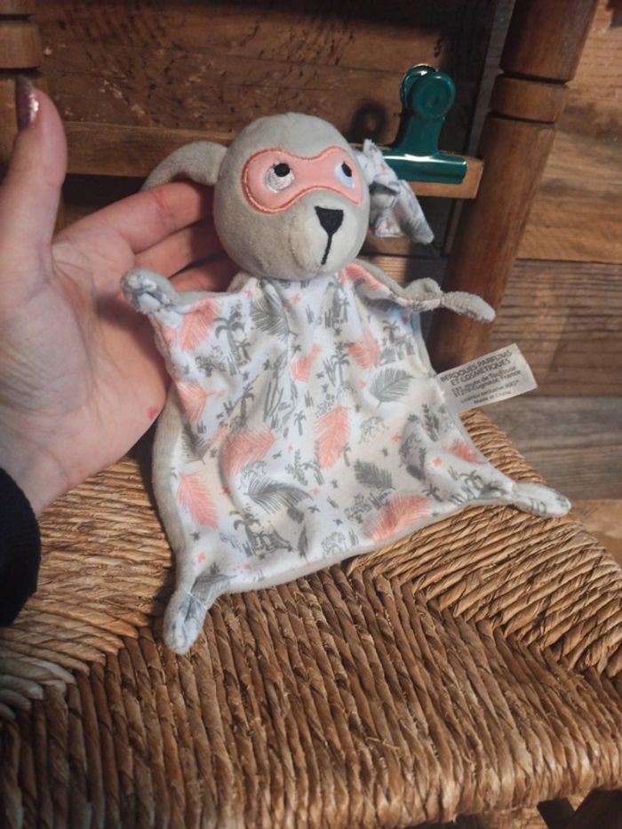 Doudou lapin IKKS rose tbe - photo numéro 4
