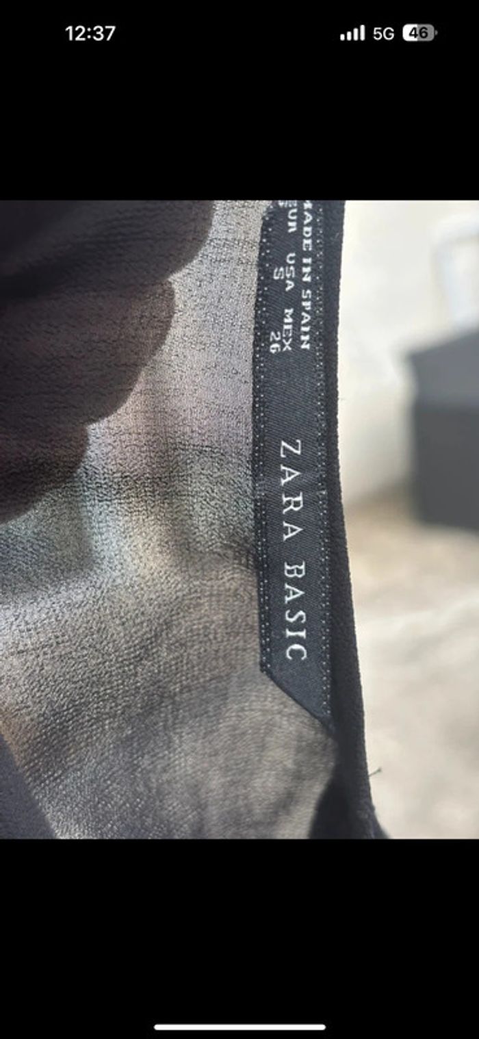 Combinaison pantalon noire Zara – Taille S – Élégante et tendance - photo numéro 2