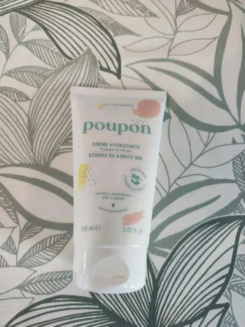 Poupon crème hydratante visage et corps 150 ml valeur 16€  à utiliser 6 mois après ouverture