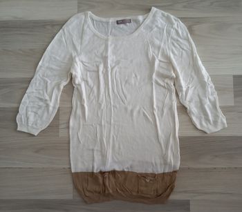Pull femme blanc Tex taille S