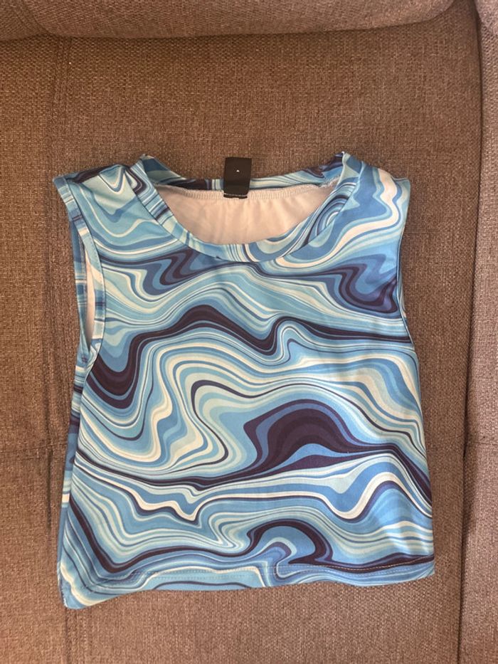 top bleu - photo numéro 3