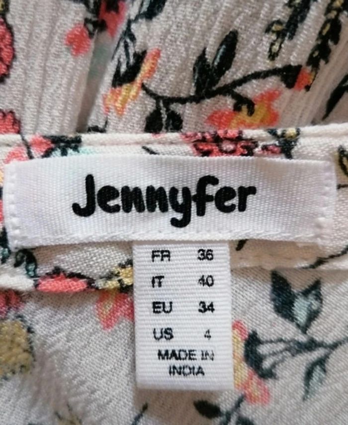 Robe de plage boutonnée crème Jennyfer taille 36 - photo numéro 14