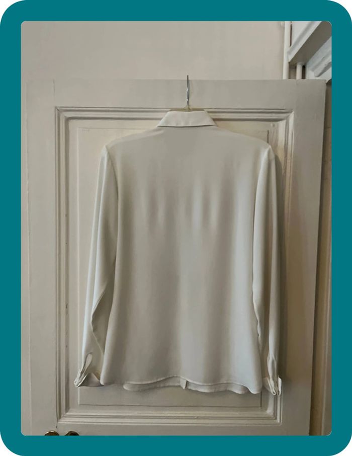 Chemise plastron Saphira offwhite taille 38 - Anne Fontaine - photo numéro 5