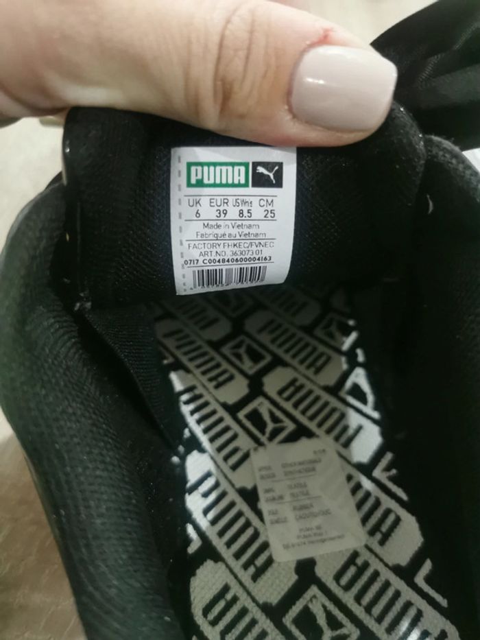 Basket Puma noir brillant 39 - photo numéro 4