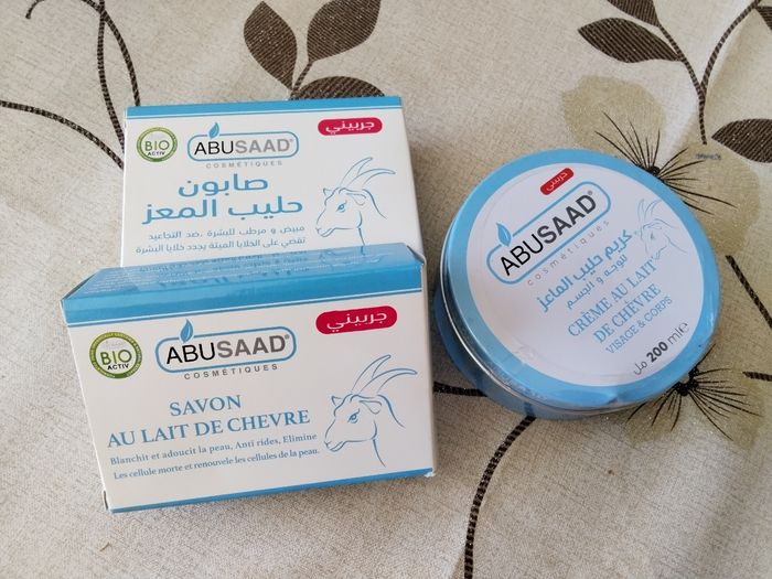 Lot savon de chèvre et crème pour visage et corps