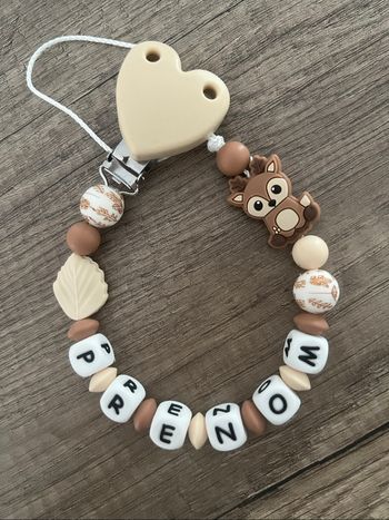 Attache tétine personnalisée Biche Cerf