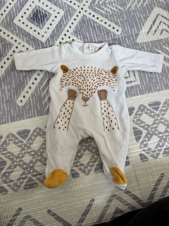 Pyjama velours 1 mois