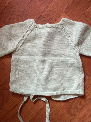 Brassière bébé naissance vert anis