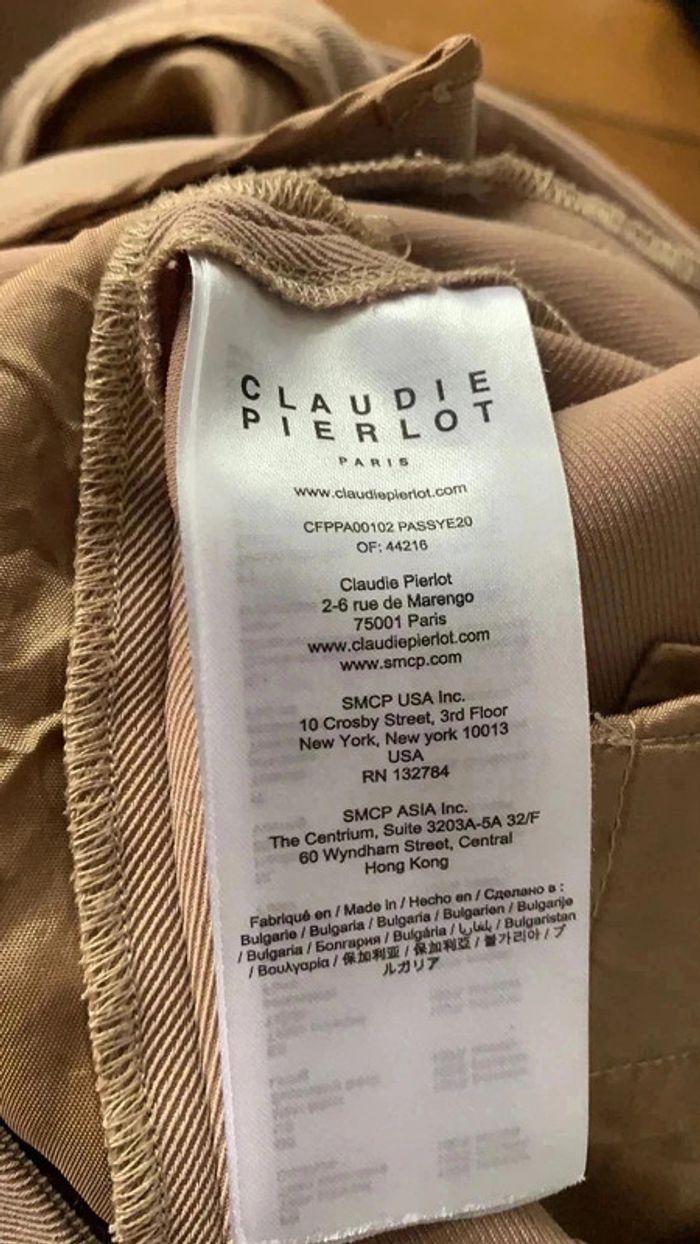 Pantalon Claudie Pierlot beige T:40 - photo numéro 6