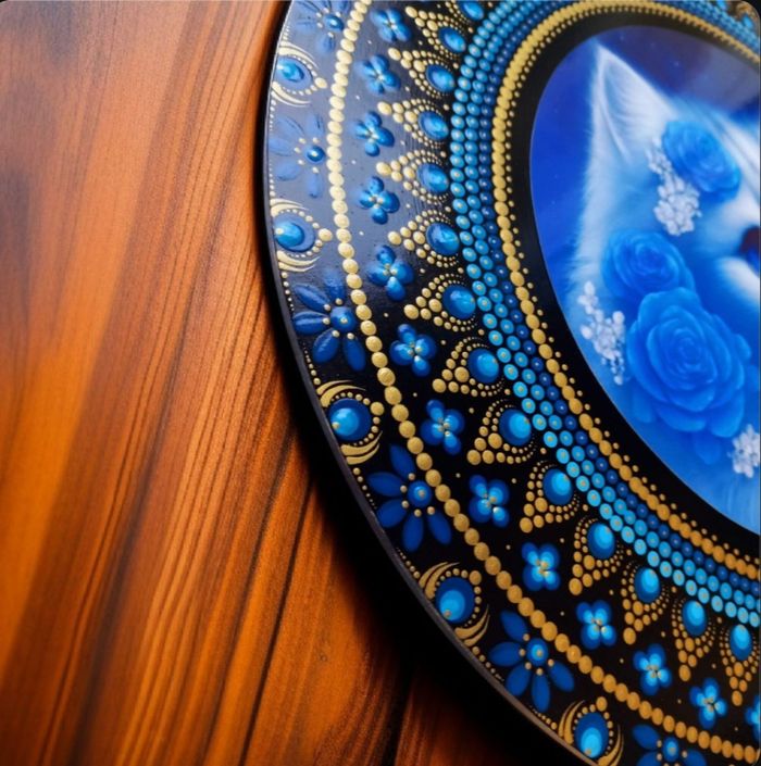 Décoration Murale Chat, Tableau Mandala - photo numéro 6