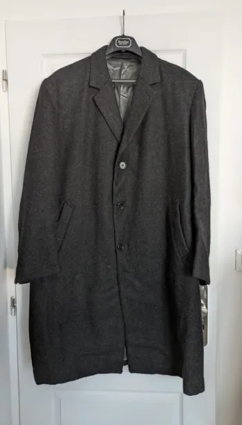 Manteau en laine gris anthracite - Bayard Griffe - taille XXL