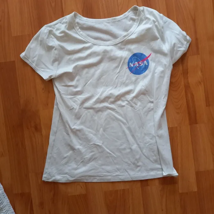 Tee-shirt manches courtes nasa blanc - photo numéro 2