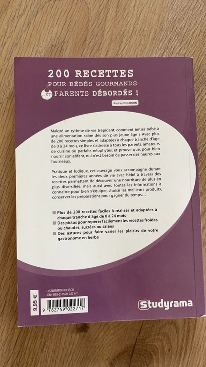 Livre recettes bébé - photo numéro 2