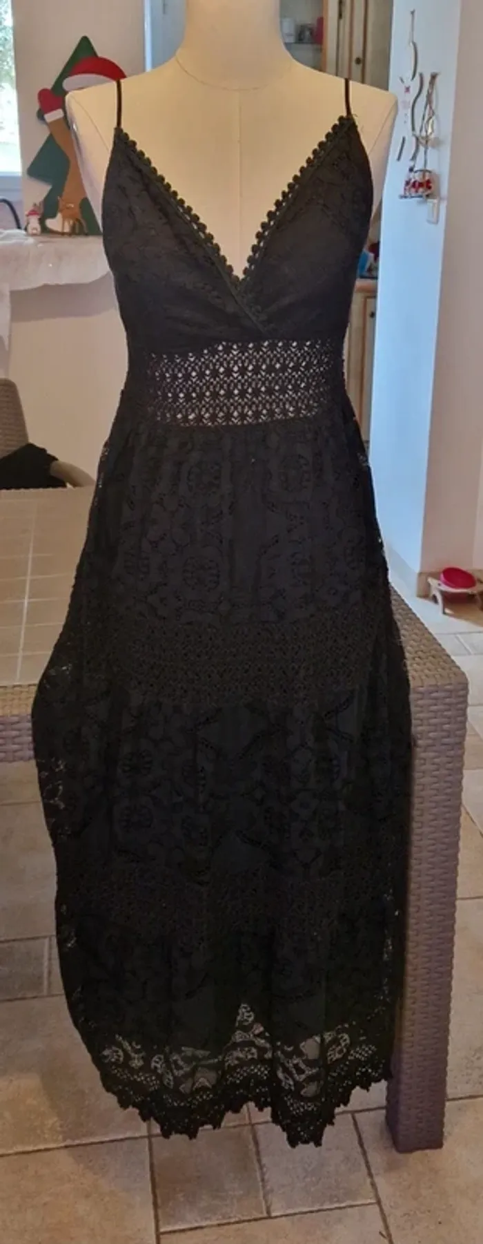 Robe bohème dentelle noir - photo numéro 4
