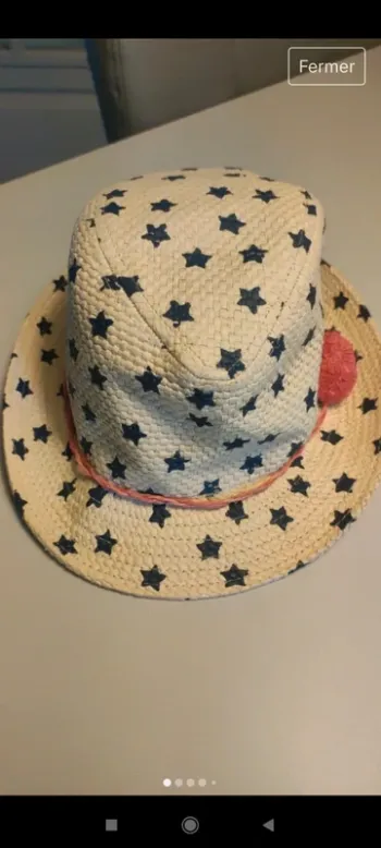 Chapeau de paille fille