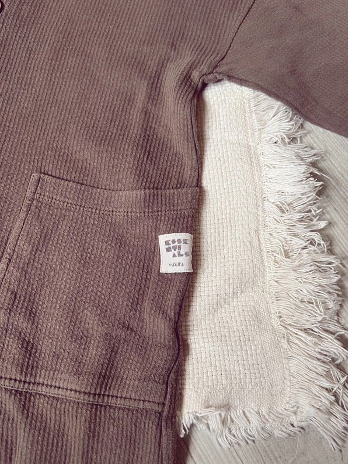Combinaison Zara marron texturé 98 cm mixte unisexe - photo numéro 3