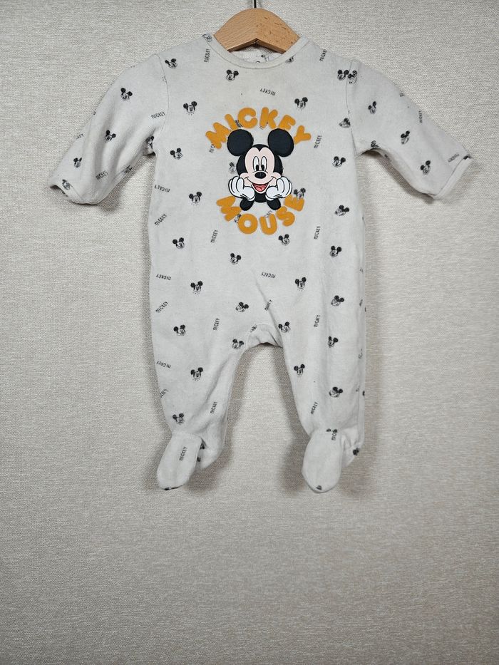 Pyjama velours Mickey disney 3 mois