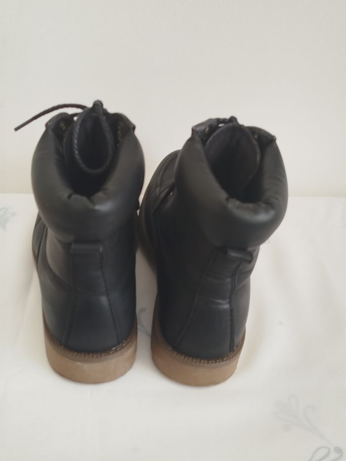 Bottines à lacets noires taille 41 - photo numéro 4