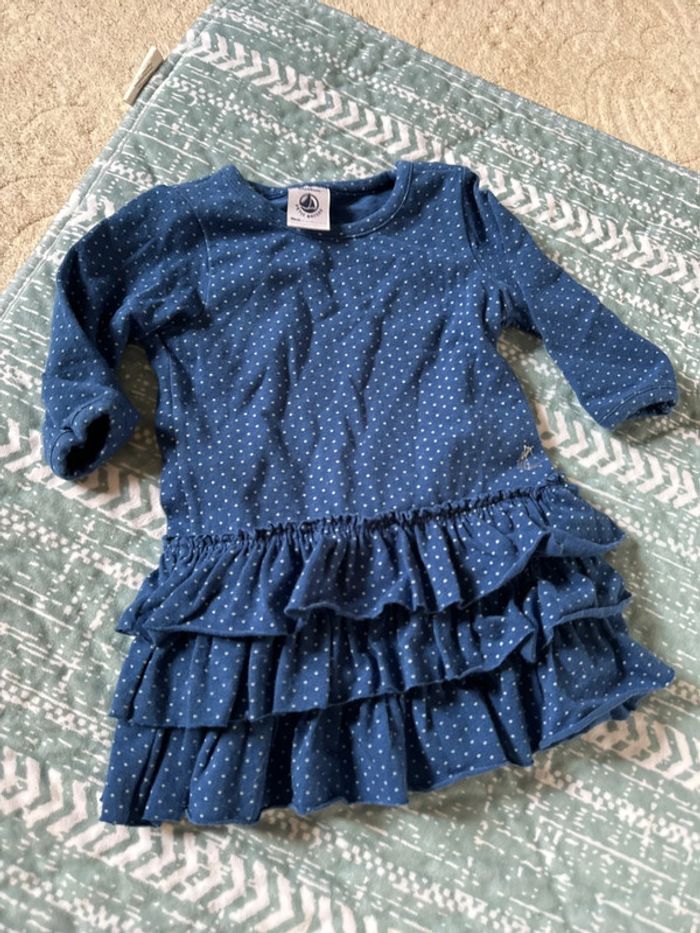 Robe tissu fin taille 3 mois petit bateau