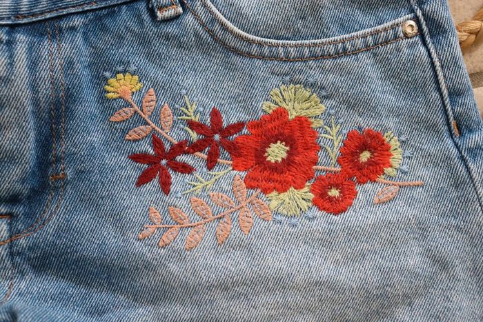 Short en jean brodé Pimkie - photo numéro 2