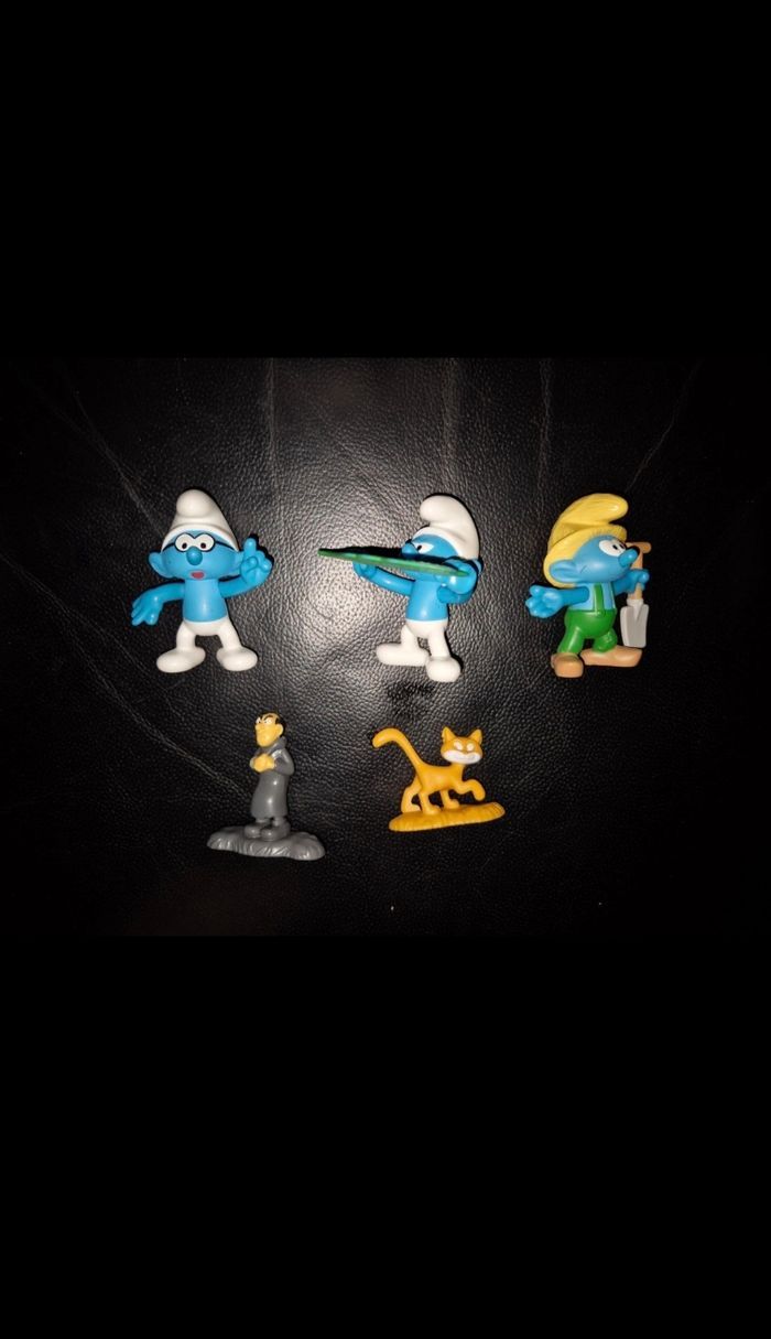 Lot 5 figurines Schtroumpfs