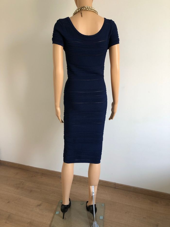 Robe bleue marine à manches courtes Morgan taille M TBE - photo numéro 7