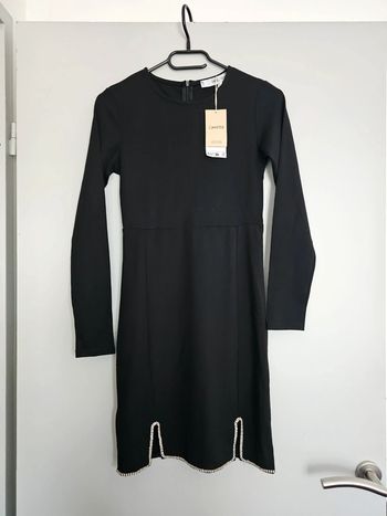 Robe noire avec détails strass "XStone" - Mango - Taille XS
