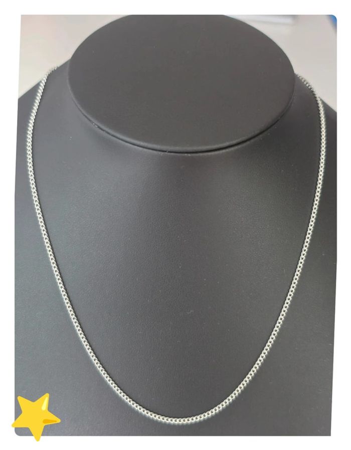 Collier maille gourmette 2mm 40cm - photo numéro 3