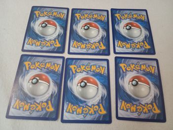 Lot de 6 cartes Pokémon