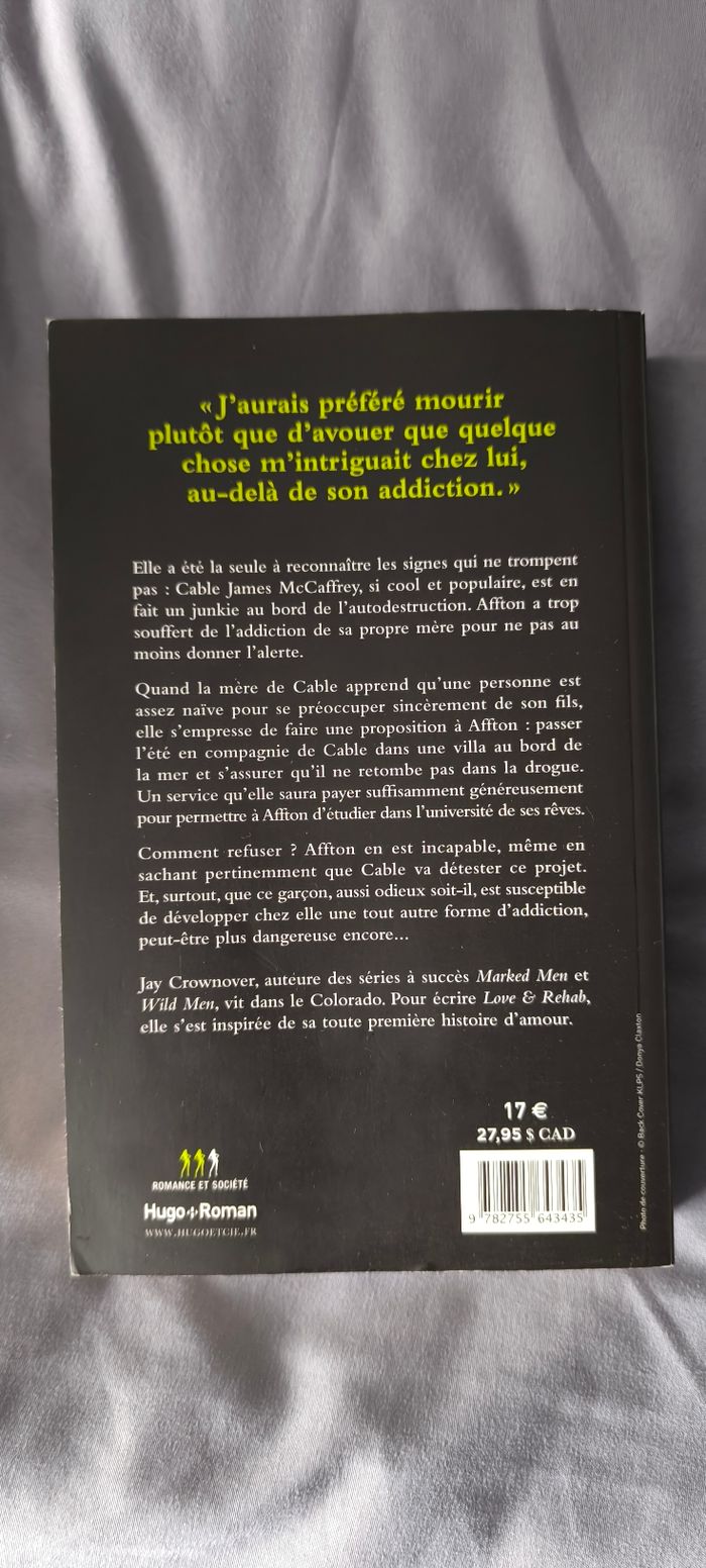 Livre love et rehab Kay crownover - photo numéro 2