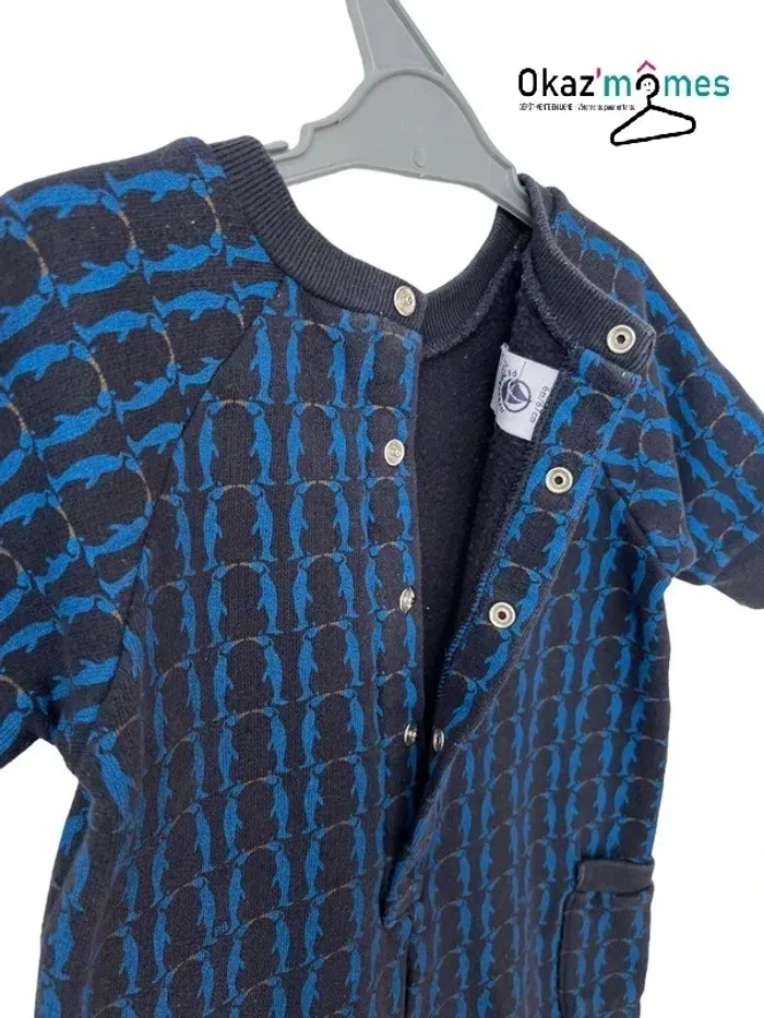 Combinaison longue marine (pingouins) - Petit Bateau 6 mois (67cm) - photo numéro 7