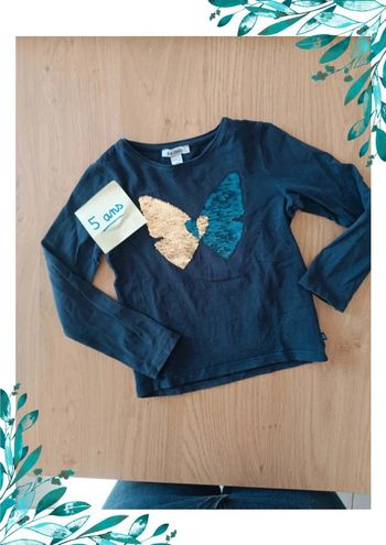 T-shirt manches longues fille 5 ans